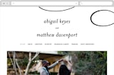 "Why Knot" - Wedding Website in Ebony by Karen Glenn - Desktop Design