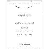 "Why Knot" - Wedding Website in Ebony by Karen Glenn - Guest Management