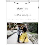 "Why Knot" - Wedding Website in Ebony by Karen Glenn - Mobile Layout