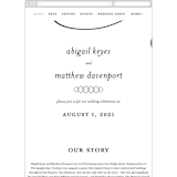 "Why Knot" - Wedding Website in Ebony by Karen Glenn - Mobile Layout