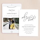 "Why Knot" - Wedding Website in Ebony by Karen Glenn - Match Your Stationery