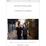 "Elegant Initials" - Wedding Website in Smoke by Sandra Picco Design - Guest Management