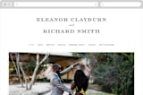 "Diantha" - Wedding Website in Ink by Kimberly Morgan - Desktop Design