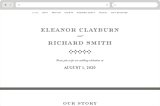 "Diantha" - Wedding Website in Ink by Kimberly Morgan - Desktop Design