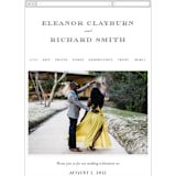 "Diantha" - Wedding Website in Ink by Kimberly Morgan - Mobile Layout
