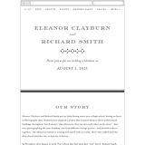 "Diantha" - Wedding Website in Ink by Kimberly Morgan - Mobile Layout