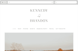 "The Space Between" - Wedding Website in Sugar by Jessica Williams - Desktop Design