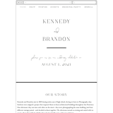 "The Space Between" - Wedding Website in Sugar by Jessica Williams - Mobile Layout