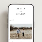 "Charming" - Wedding Website in Pearl by AK Graphics - Mobile Layout