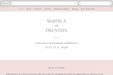 "The Ace" - Wedding Website in Petal by Rochelle Renee - Desktop Design