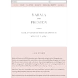 "The Ace" - Wedding Website in Petal by Rochelle Renee - Guest Management