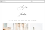 "Crescendo" - Wedding Website in Snow by Griffinbell Paper Co. - Desktop Design