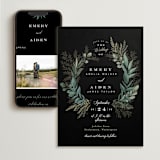 "Forest Crest" - Wedding Website in Obsidian by Alethea and Ruth - Match Your Stationery