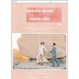 "Contemporary" - Wedding Website in Peony by Liz Conley - Mobile Layout