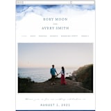 "Watercolor waves" - Wedding Website in Ocean by Yuliya Evseeva - Guest Management