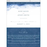 "Watercolor waves" - Wedding Website in Ocean by Yuliya Evseeva - Mobile Layout