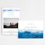 "Watercolor waves" - Wedding Website in Ocean by Yuliya Evseeva - Match Your Stationery