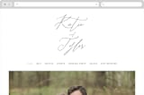"Tallulah" - Wedding Website in Linen by Jennifer Wick - Desktop Design