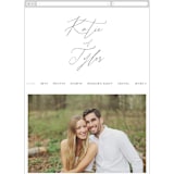 "Tallulah" - Wedding Website in Linen by Jennifer Wick - Mobile Layout