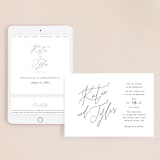 "Tallulah" - Wedding Website in Linen by Jennifer Wick - Match Your Stationery
