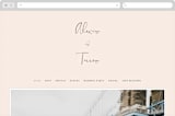 "Just the Two of Us" - Wedding Website in Blush by Jennifer Wick - Desktop Design