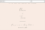 "Just the Two of Us" - Wedding Website in Blush by Jennifer Wick - Desktop Design