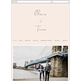 "Just the Two of Us" - Wedding Website in Blush by Jennifer Wick - Guest Management