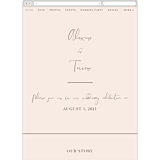 "Just the Two of Us" - Wedding Website in Blush by Jennifer Wick - Mobile Layout