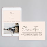 "Just the Two of Us" - Wedding Website in Blush by Jennifer Wick - Match Your Stationery
