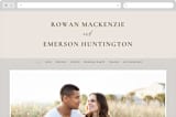 "Sunrise Waves" - Wedding Website in Ocean by Wildfield Paper Co - Desktop Design