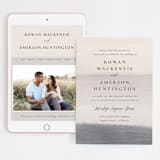 "Sunrise Waves" - Wedding Website in Ocean by Wildfield Paper Co - Match Your Stationery