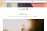 "Edgewater" - Wedding Website in Sunset by Griffinbell Paper Co. - Desktop Design