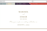 "Edgewater" - Wedding Website in Sunset by Griffinbell Paper Co. - Desktop Design