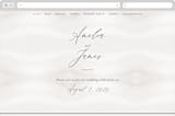 "Overjoyed" - Wedding Website in Taupe by Ana Sharpe - Desktop Design