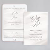 "Overjoyed" - Wedding Website in Taupe by Ana Sharpe - Match Your Stationery