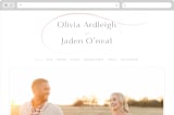 "Gramercy" - Wedding Website in Blush by Kristie Kern - Desktop Design