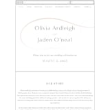 "Gramercy" - Wedding Website in Blush by Kristie Kern - Mobile Layout
