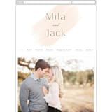 "Lithe" - Wedding Website in Blush by Kristie Kern - Guest Management