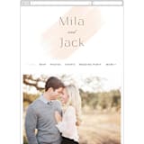"Lithe" - Wedding Website in Blush by Kristie Kern - Mobile Layout