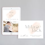 "Lithe" - Wedding Website in Blush by Kristie Kern - Match Your Stationery