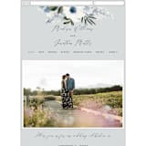 "Nantucket Romance" - Wedding Website in Marine by Chris Griffith - Mobile Layout