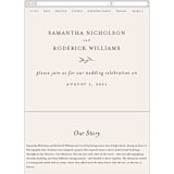 "Italia" - Wedding Website in Taupe by Kelly Schmidt - Mobile Layout