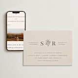 "Italia" - Wedding Website in Taupe by Kelly Schmidt - Match Your Stationery