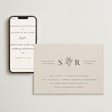 "Italia" - Wedding Website in Taupe by Kelly Schmidt - Match Your Stationery