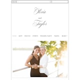"Scripted Union" - Wedding Website in Pearl by Kelly Schmidt - Mobile Layout