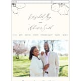 "Elysium" - Wedding Website in Linen by Design Lotus - Mobile Layout