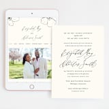 "Elysium" - Wedding Website in Linen by Design Lotus - Match Your Stationery
