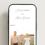 "Corison" - Wedding Website in Classic by Kelly Schmidt - Mobile Layout