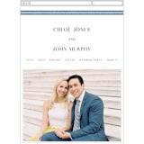 "window pane check" - Wedding Website in Navy by Kerry Doyle - Guest Management