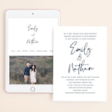 "Semi Formal" - Wedding Website in Navy by Kerry Doyle - Match Your Stationery